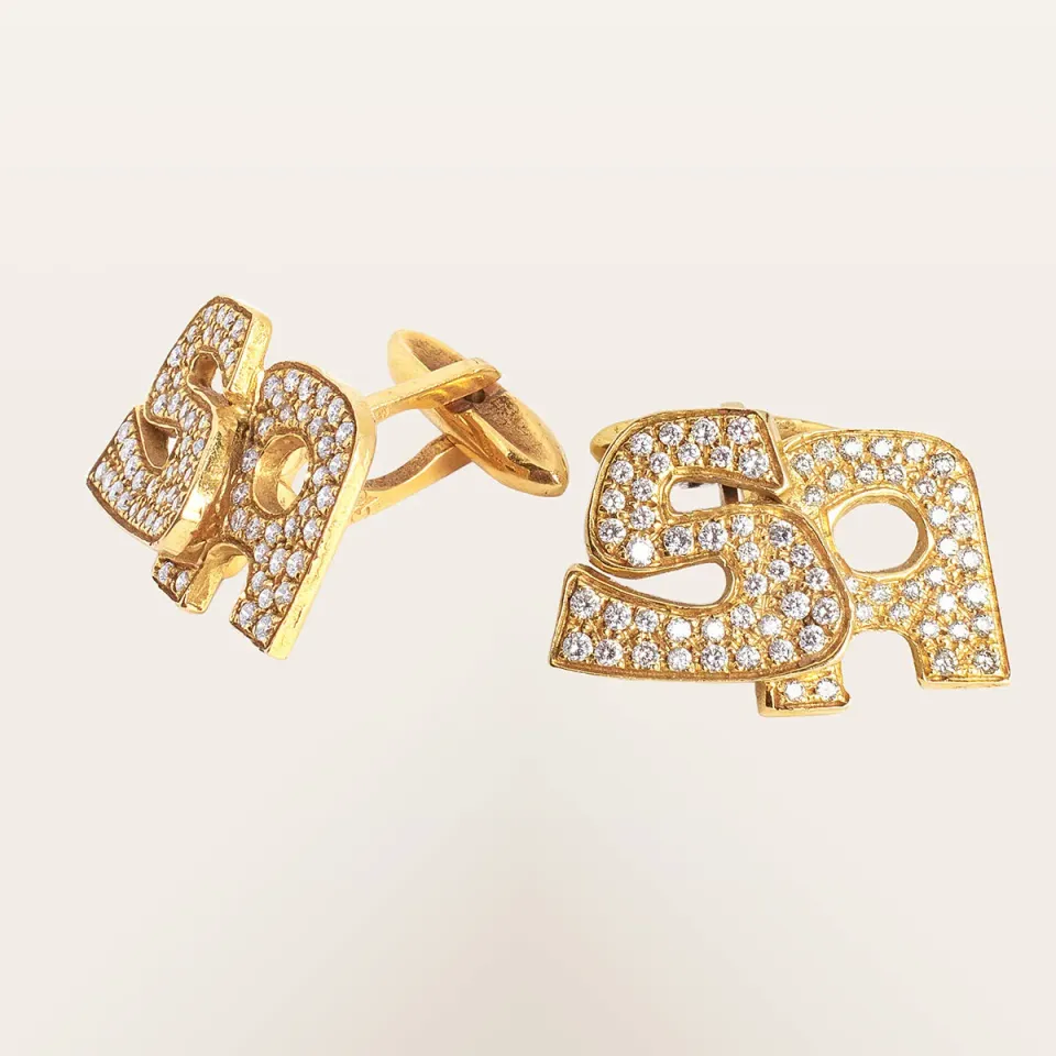 Alfredo Correnti Ego Oro e Brillanti gemelli oro