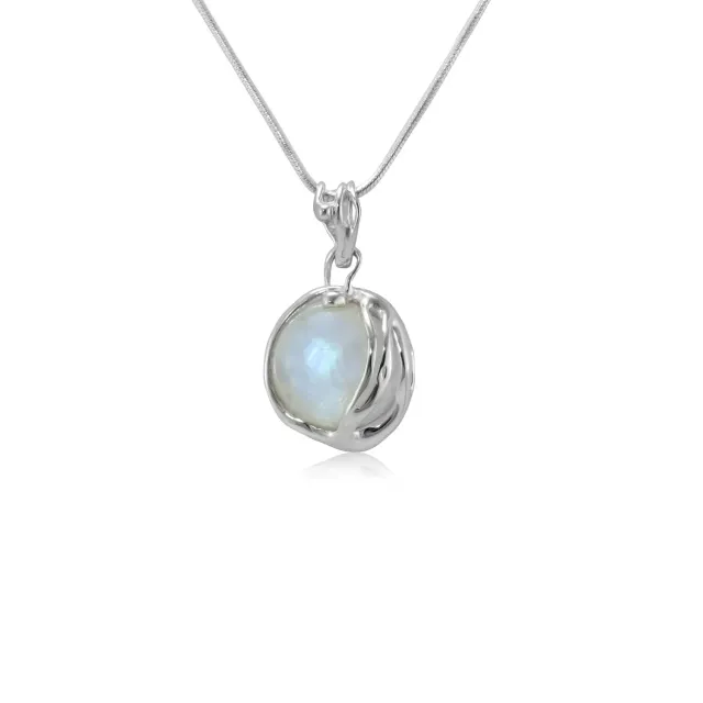 Victoria Jane Moonstone Orb collana argento 45 cm