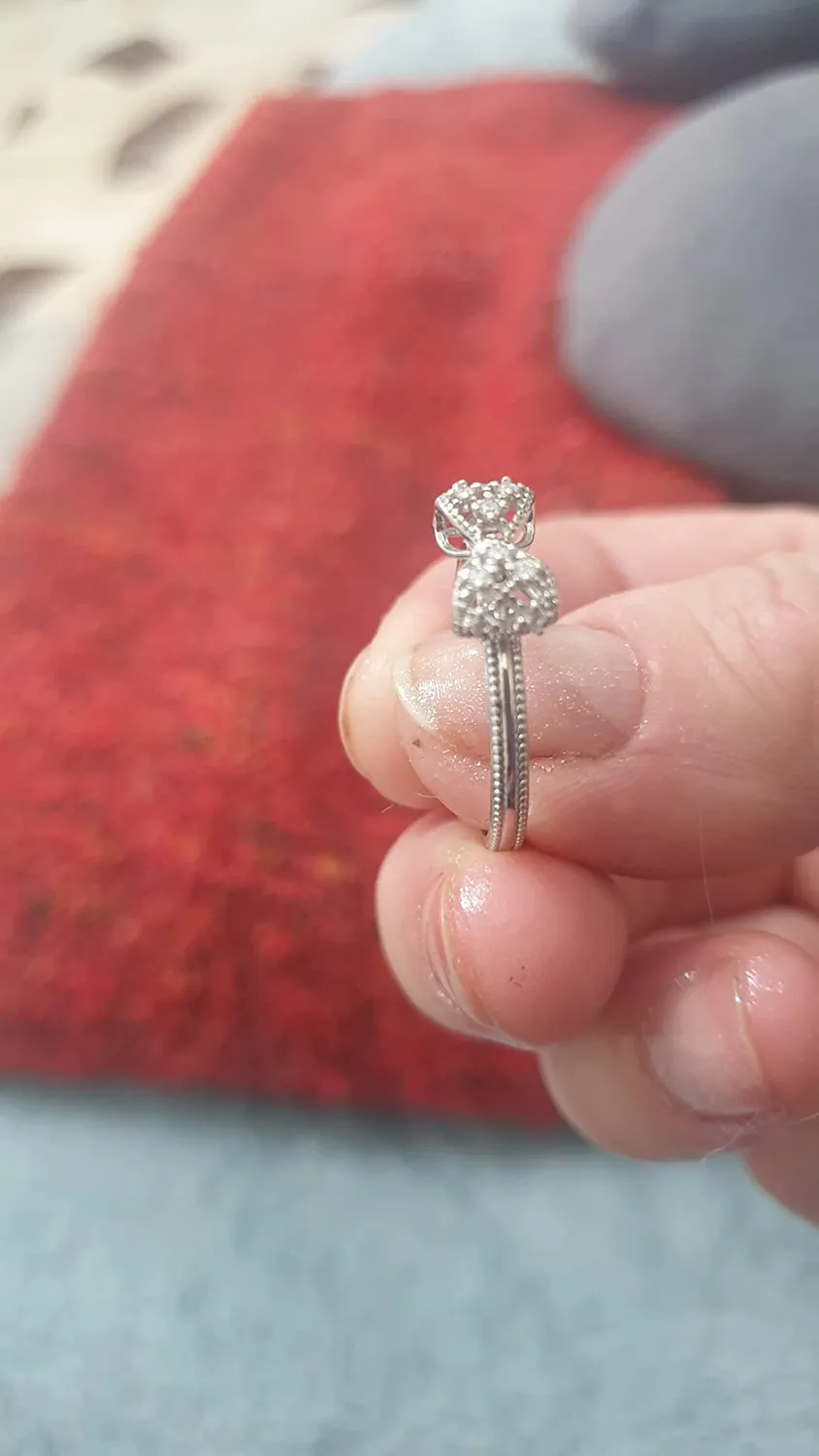 JewelryPalace Nodo anello farfalla argento zirconi