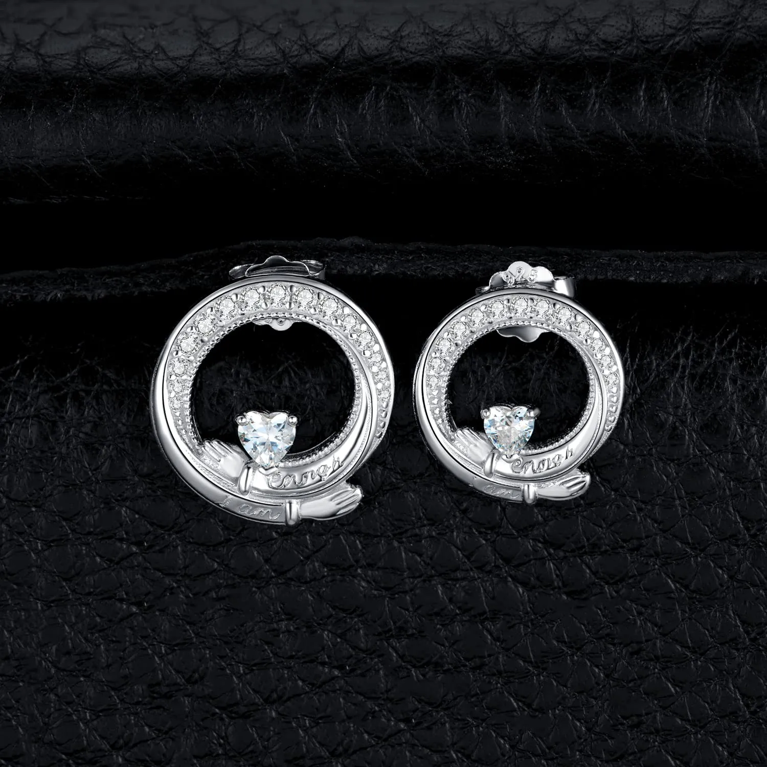 JewelryPalace Claddagh Orecchini Argento Cuore