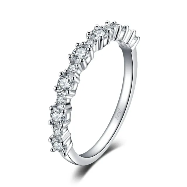 JewelryPalace anello fidanzamento argento zirconia