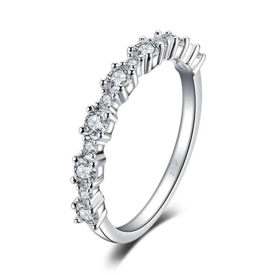 JewelryPalace anello fidanzamento argento zirconia