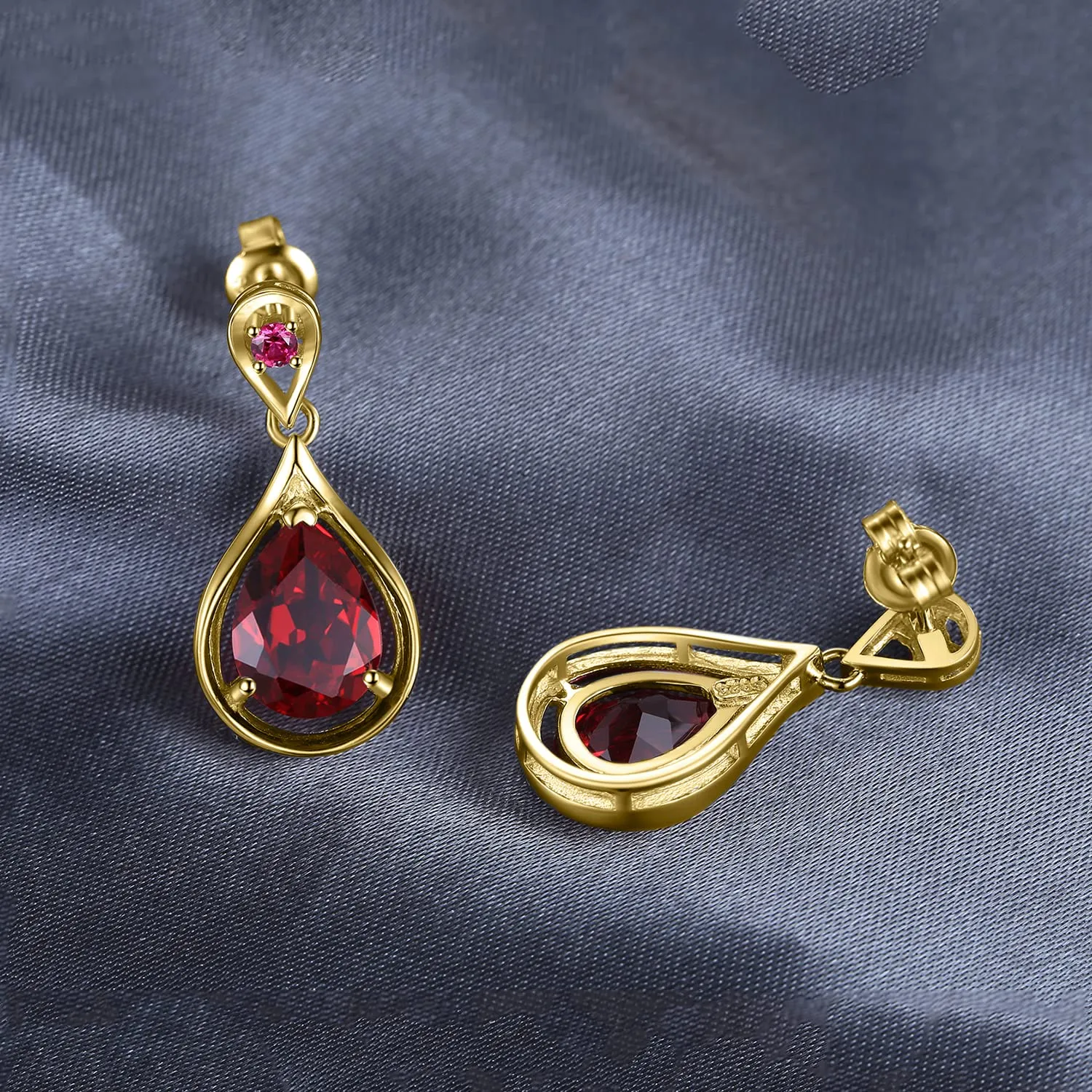 JewelryPalace Infinito 8.8ct orecchini oro rubino