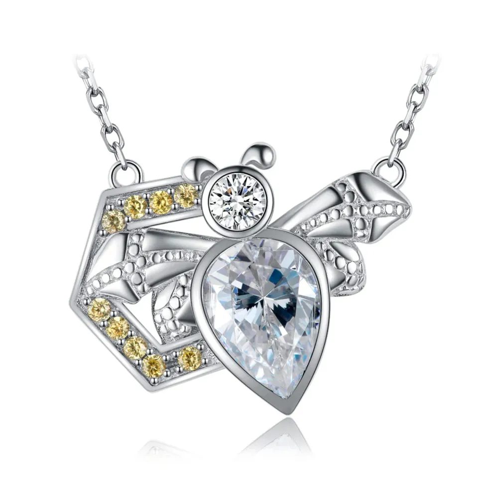 JewelryPalace Ape 2.3ct Collana Argento 925 Gialla