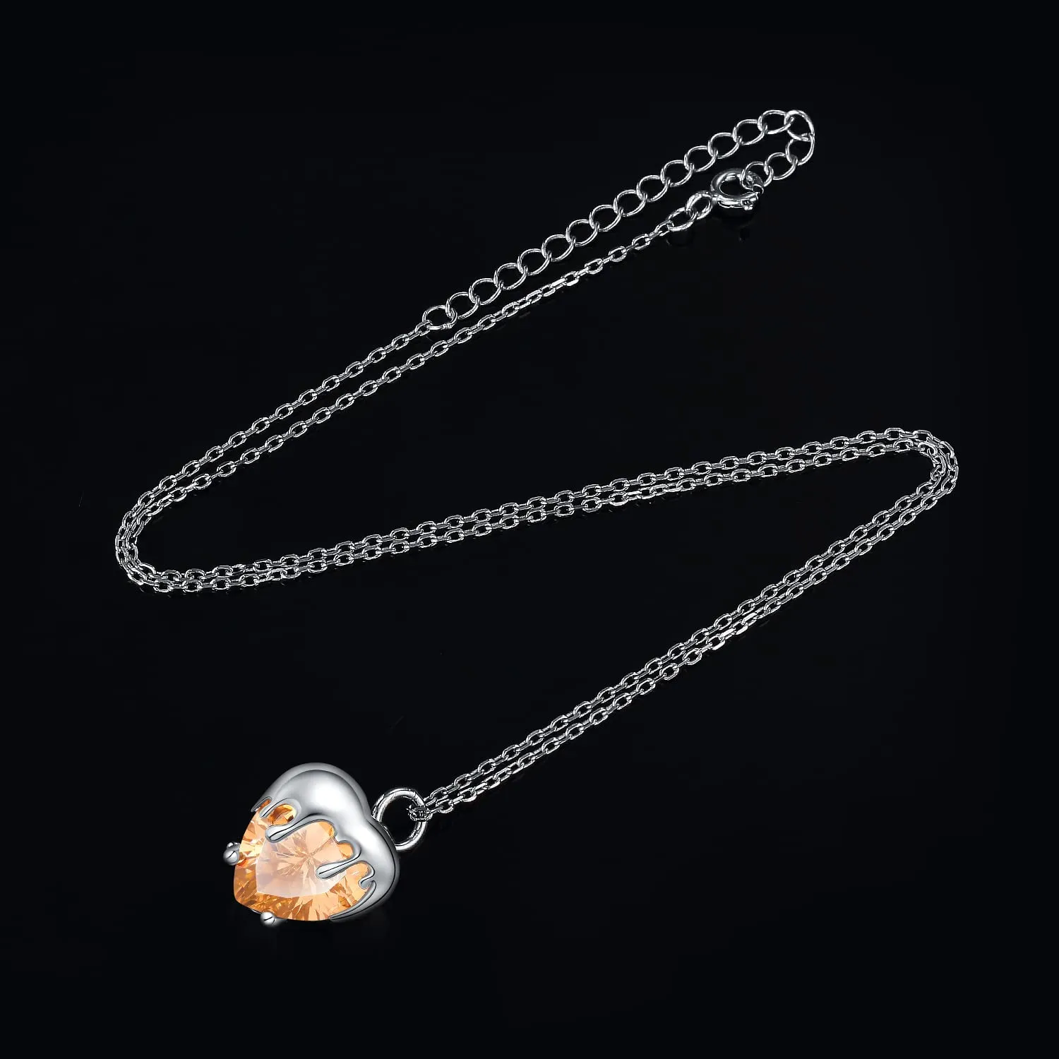 JewelryPalace Ape 11ct Collana Argento Arancione 45cm