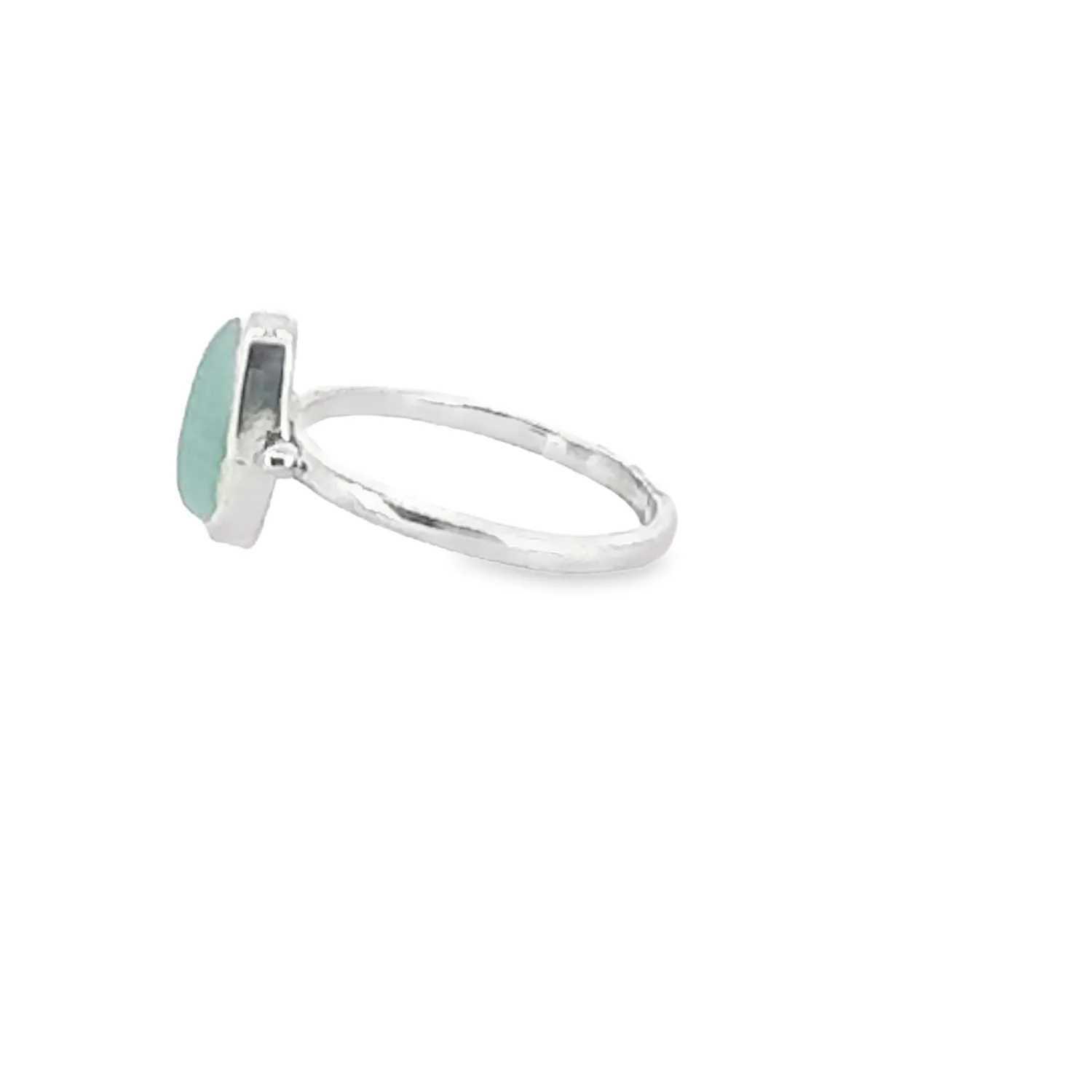 Victoria Jane Oval Blue Chalcedony anello argento pietra ovale