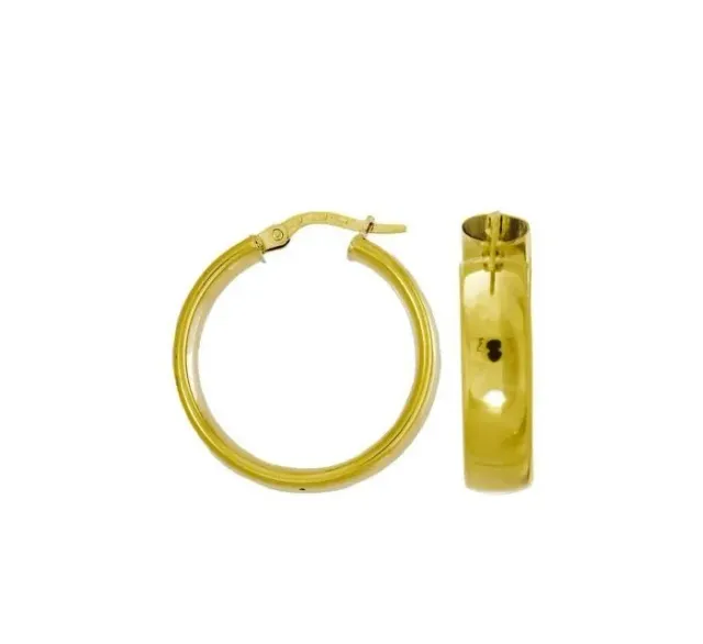 Gioielli Celiento Cerchi orecchini oro giallo 18kt baionetta