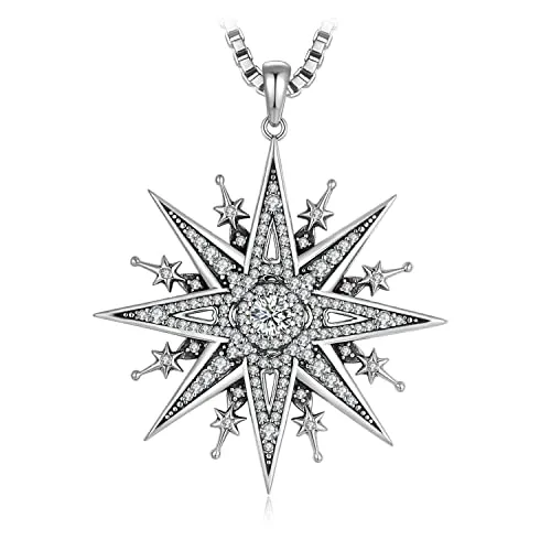 JewelryPalace Stella del Nord collana argento zirconia 45cm