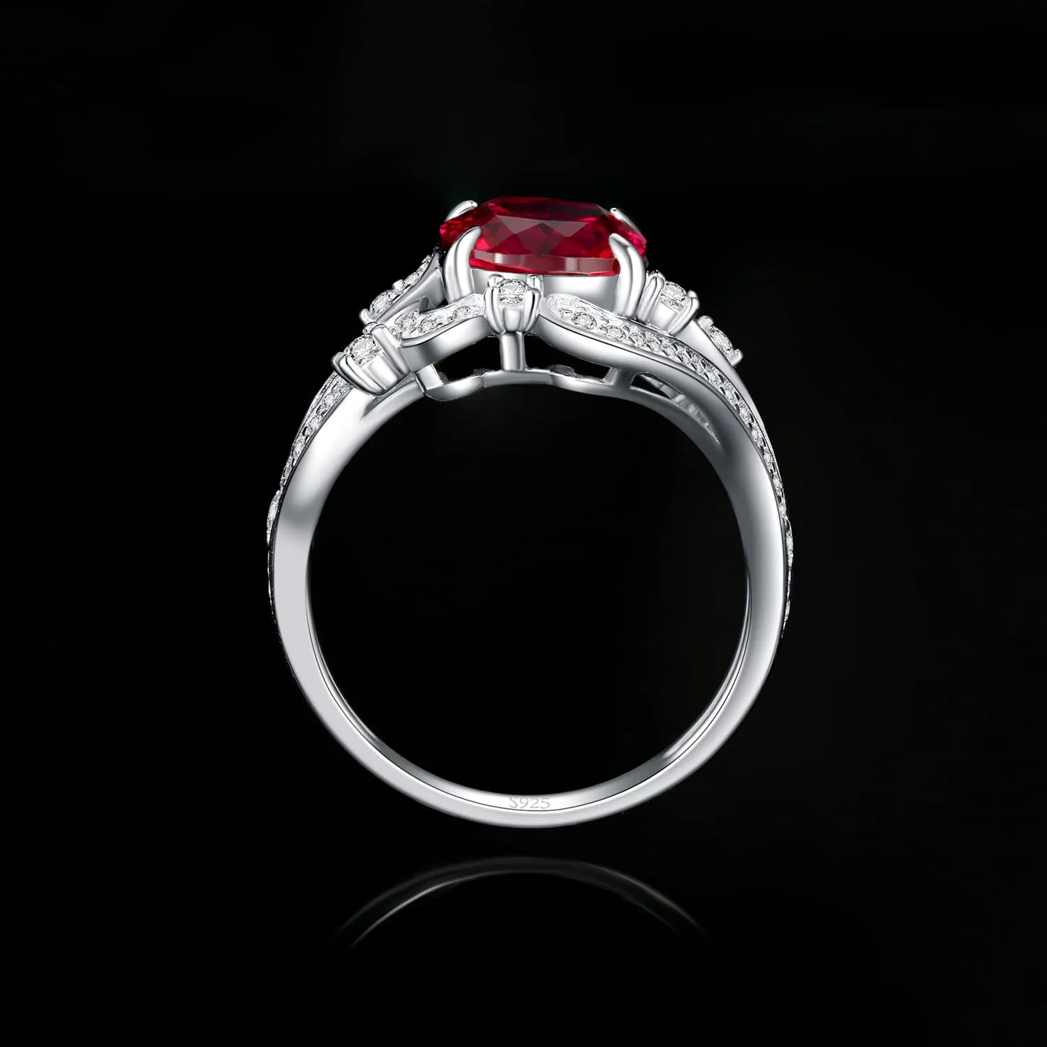 JewelryPalace Vintage Infinito Anello Zaffiro Blu Argento 925