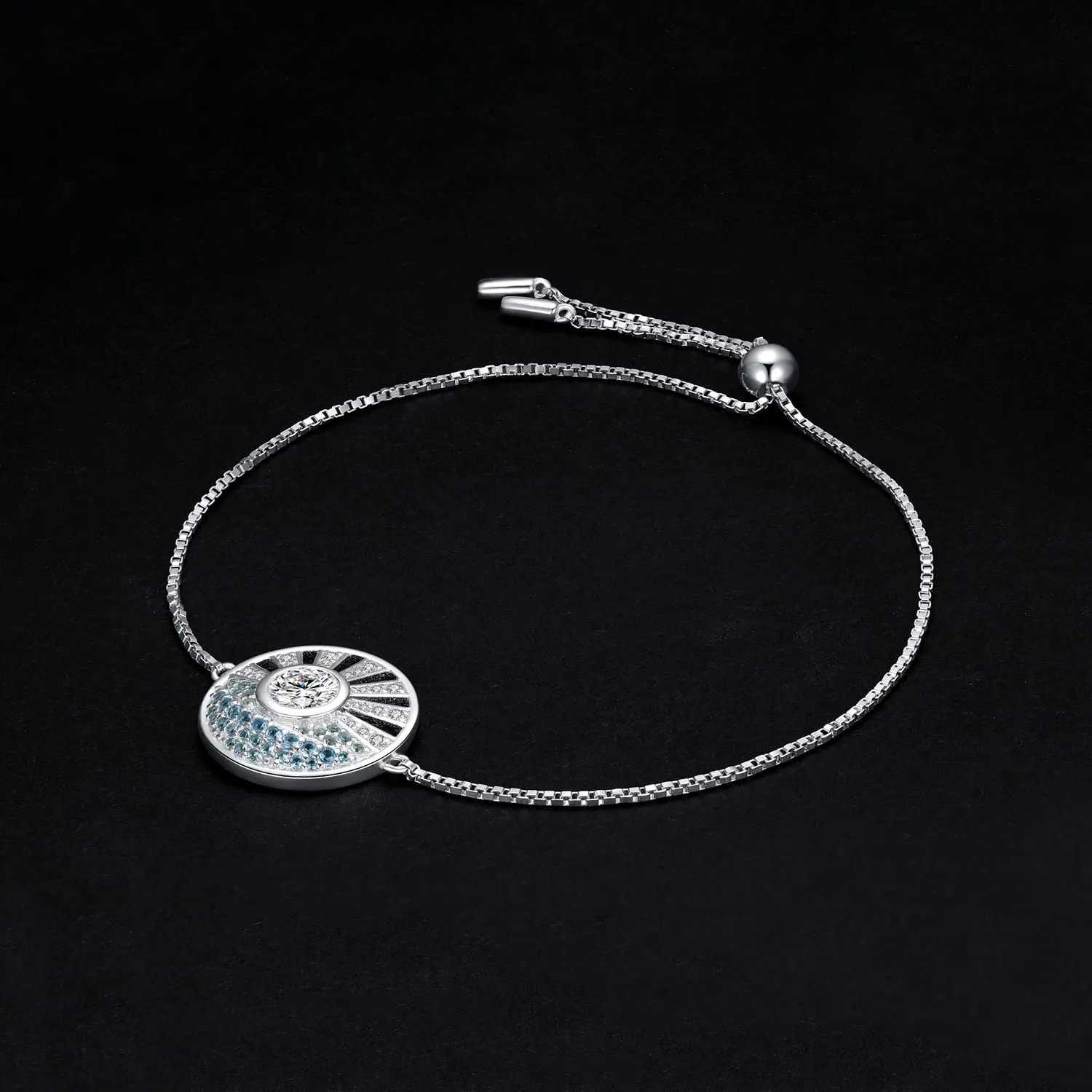 JewelryPalace Sole Mare bracciale argento zirconia blu