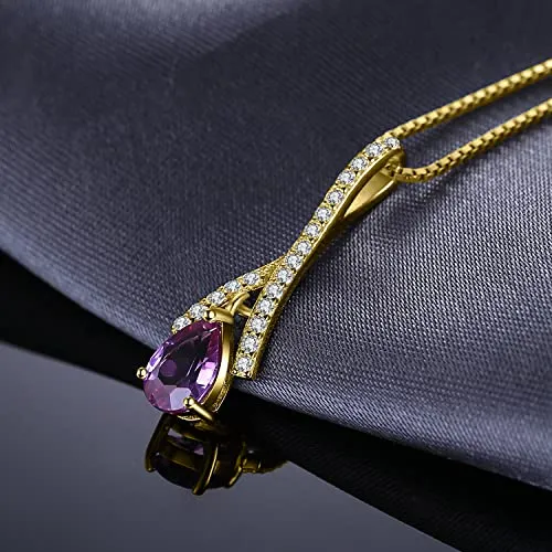 JewelryPalace Infinito Collana alessandrite viola oro giallo