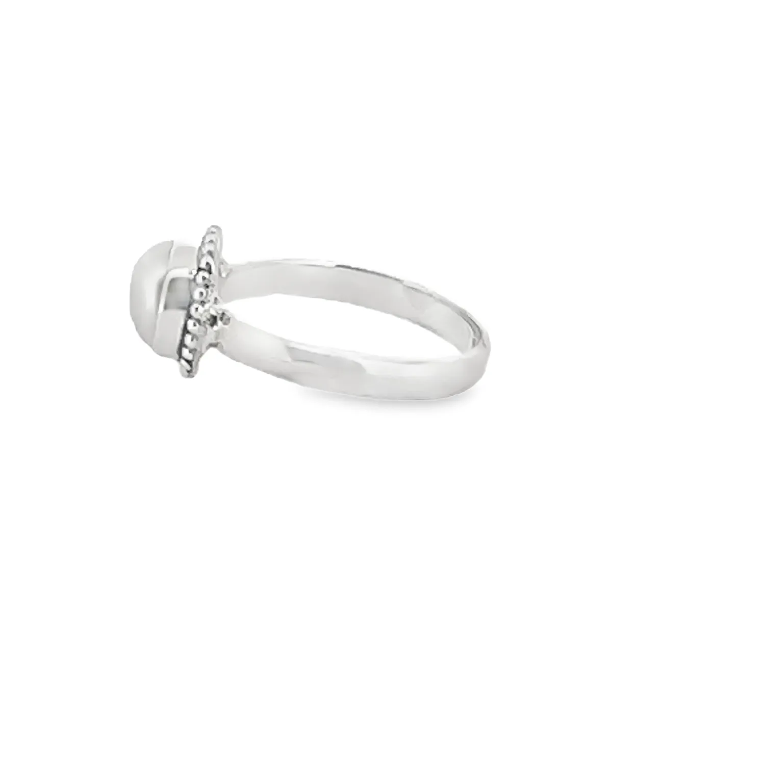 Victoria Jane Pearl and Silver anello argento perla