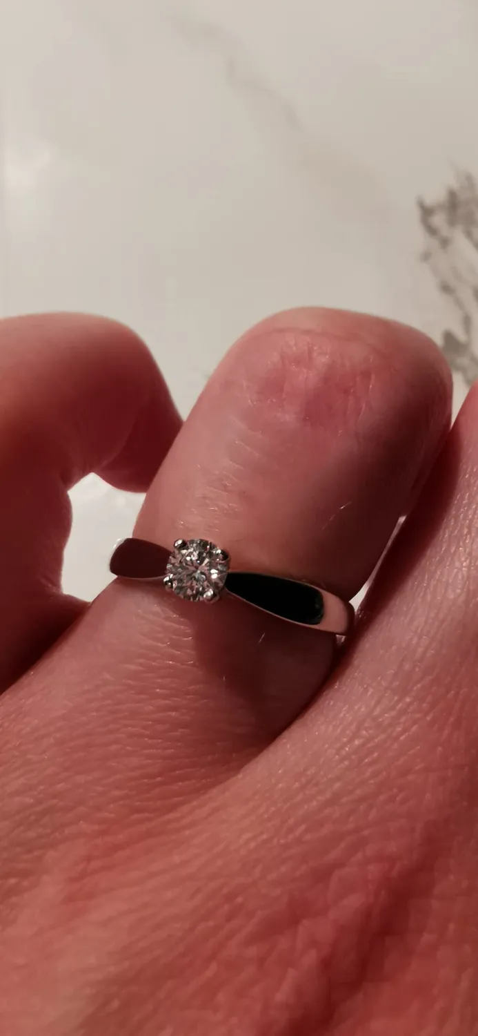 JewelryPalace Anello Solitario Fidanzamento Argento 925 Sposa