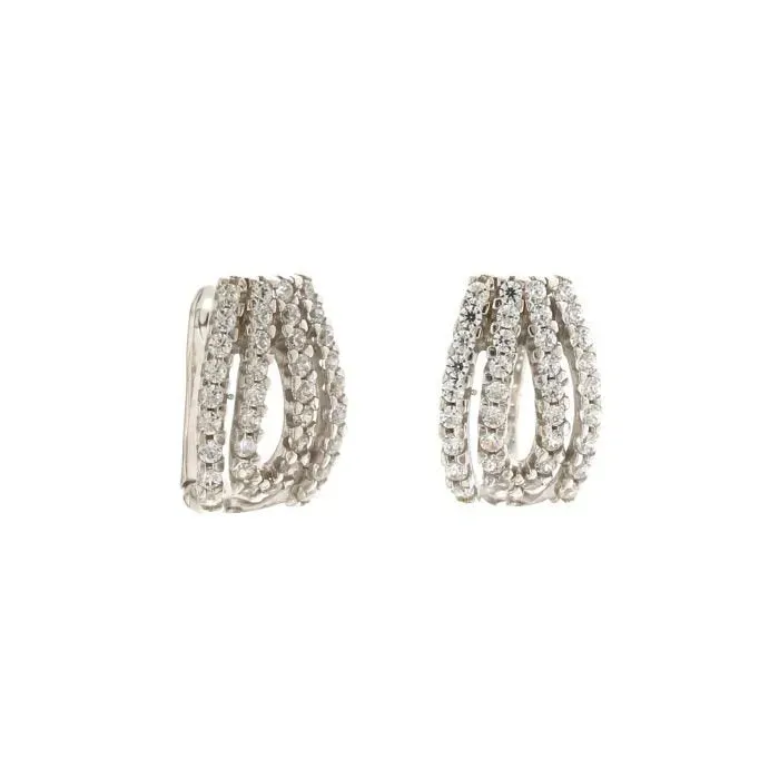Gioielli Celiento Lobo orecchini oro bianco 18kt zaffiri