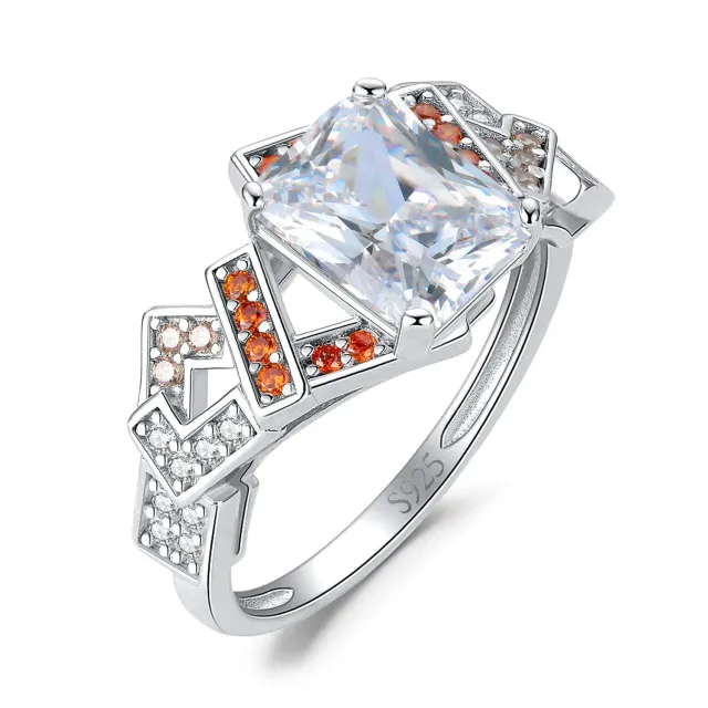 JewelryPalace Cocktail Smeraldo anello argento pietra gialla