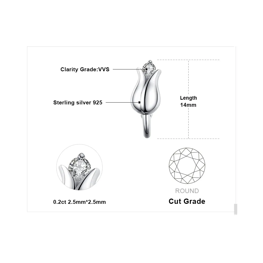 JewelryPalace Felicità Orecchini Argento 925 Mughetto Fiore