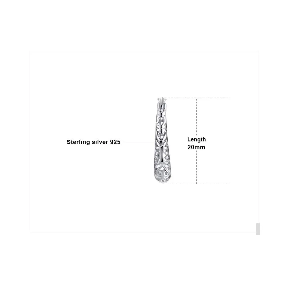 JewelryPalace Cerchio Grande orecchini argento scavati