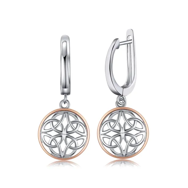 JewelryPalace Celtici Knots Orecchini Argento Pendenti Traforati