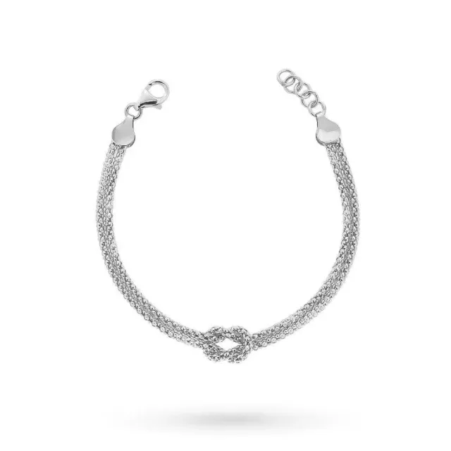 Gioielli Celiento bracciale nodo oro bianco 18kt unisex