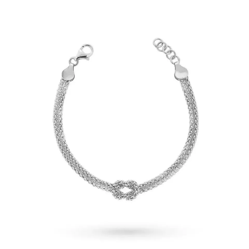 Gioielli Celiento bracciale nodo oro bianco 18kt unisex