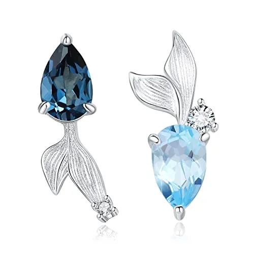 JewelryPalace Pesce 2ct Pera orecchini topazio Londra blu