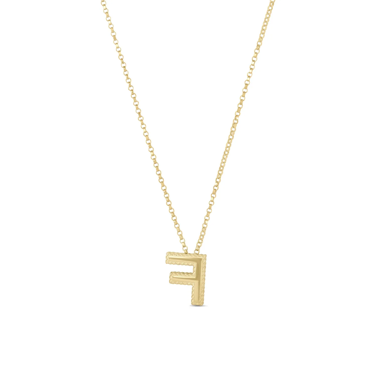 Roberto Coin Tiny Treasure Lettere collana oro giallo diamanti