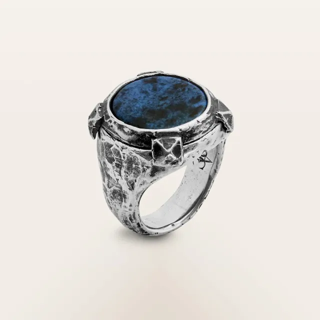 Alfredo Correnti Gea Anello Sodalite pietra blu