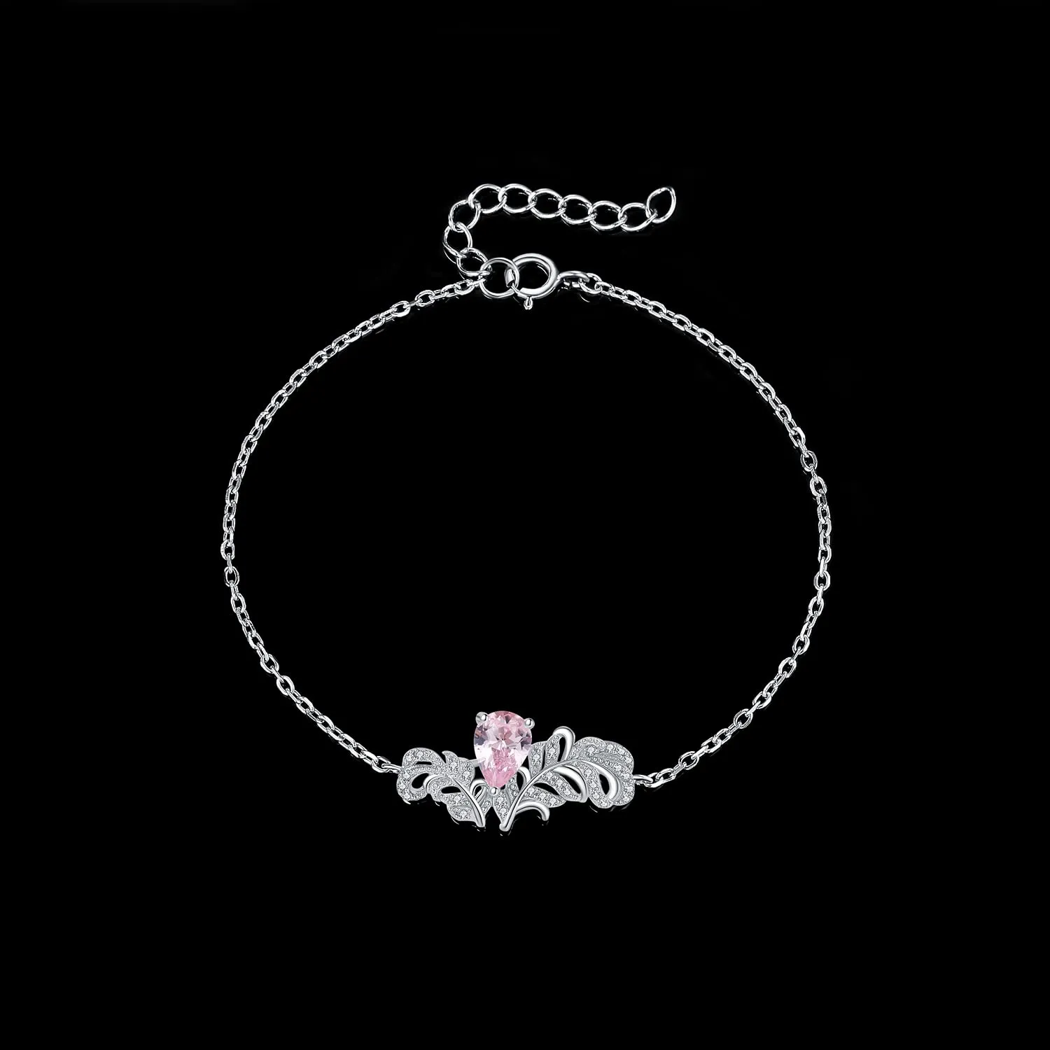 JewelryPalace Ali Angelo 0.3ct bracciale argento morganite