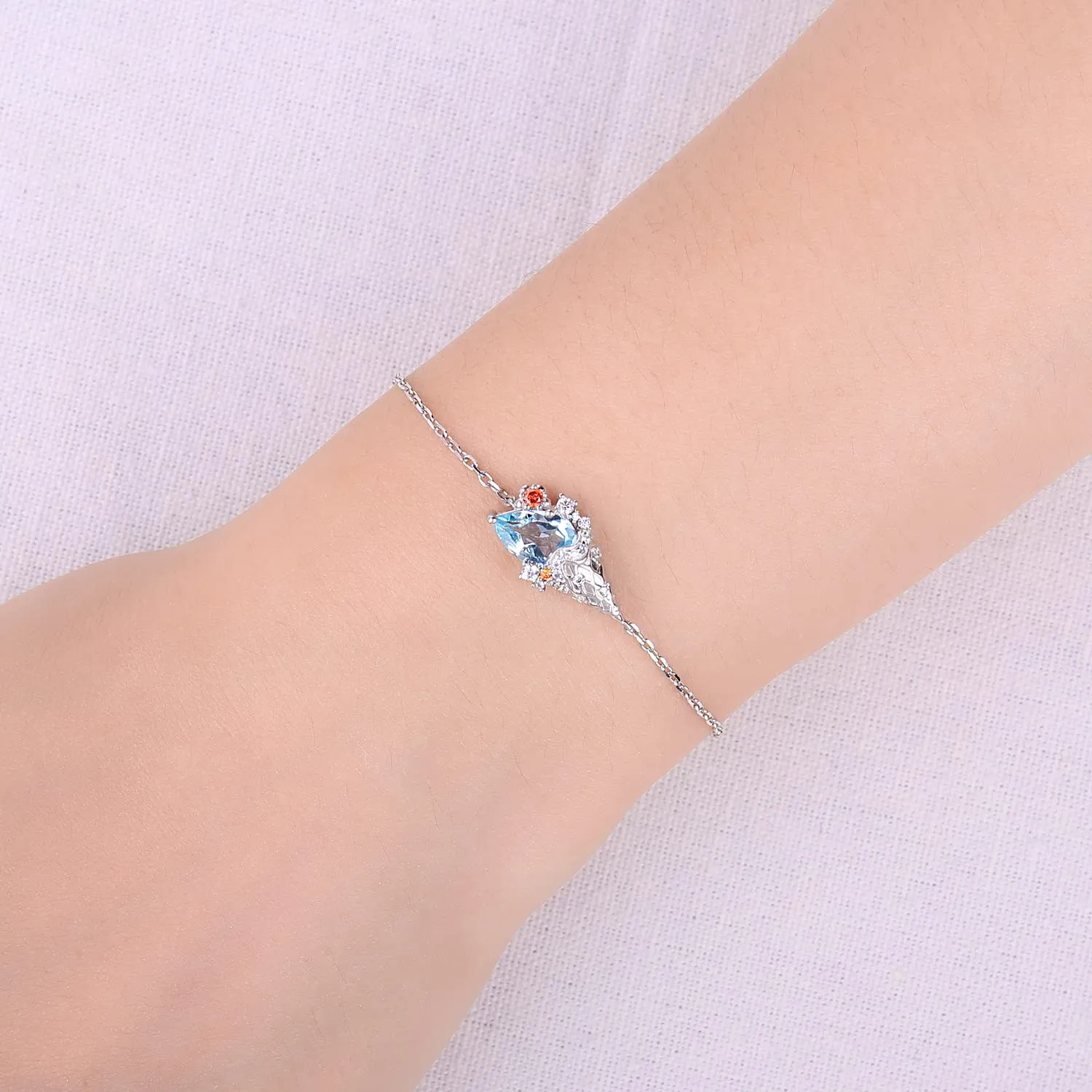 JewelryPalace Gelato 1.8ct bracciale argento topazio azzurro