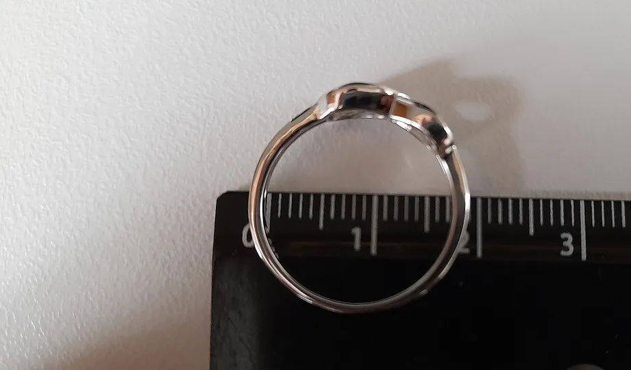 JewelryPalace Infinito Nodo anello argento 925 oro zirconia