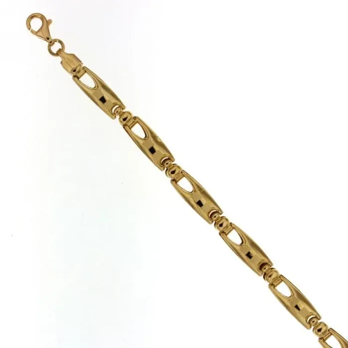 Gioielli Celiento Piastre Bracciale Uomo Oro Giallo 18kt