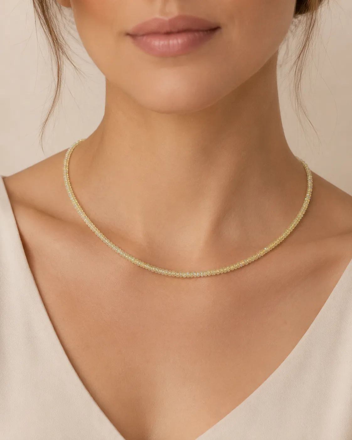 Victoria Jane Primrose Opal collana perline argento