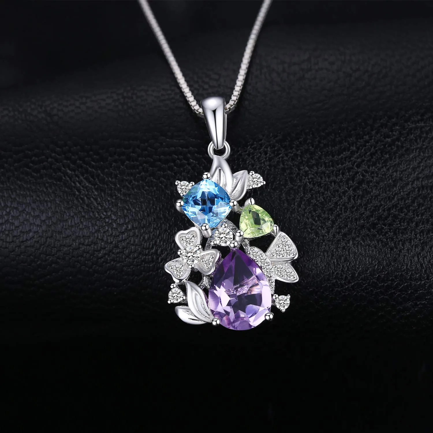 JewelryPalace Fiore Pera collana argento 45cm misti