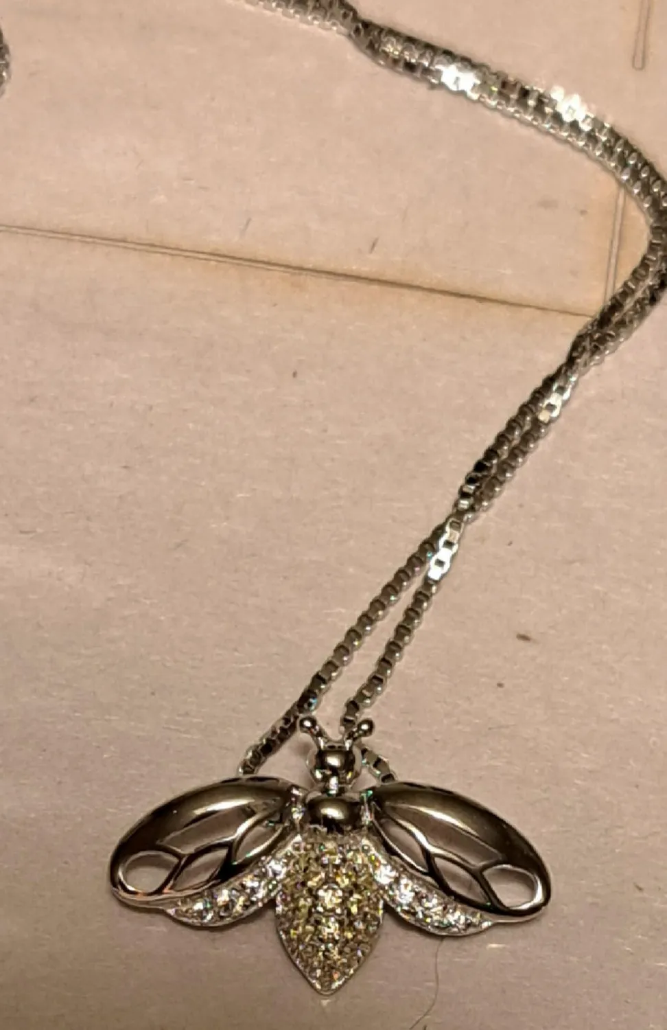 JewelryPalace Ali Vuote Collana Argento Dorato Zirconia