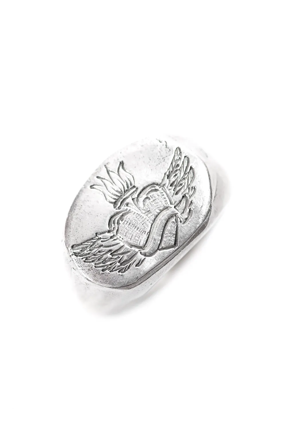 Flor Rubaja Jewelry Cuore anello sigillo argento 925