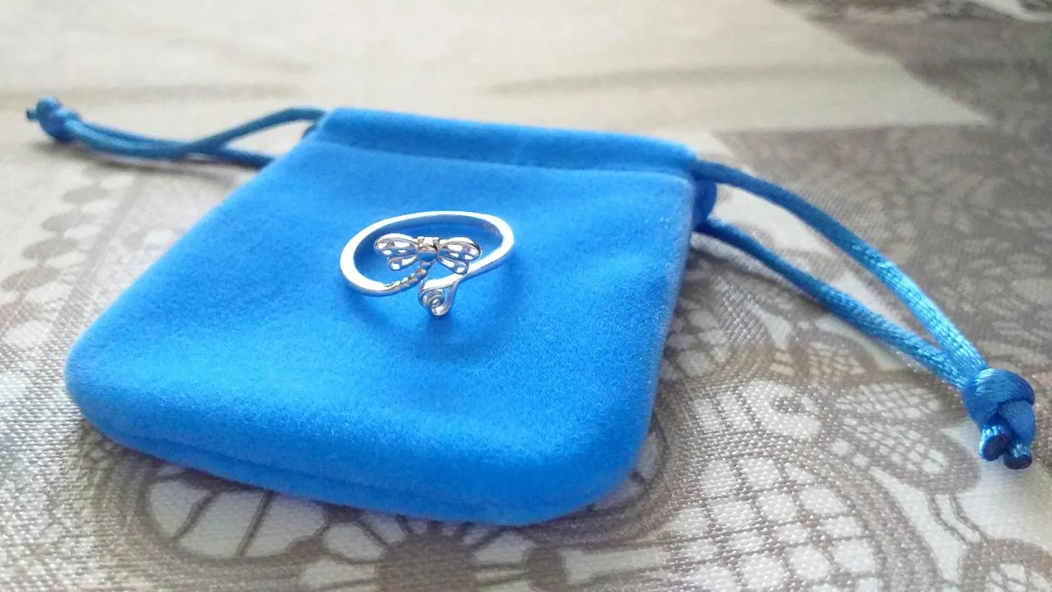 JewelryPalace Libellula Anello Aperto Argento Regolabile
