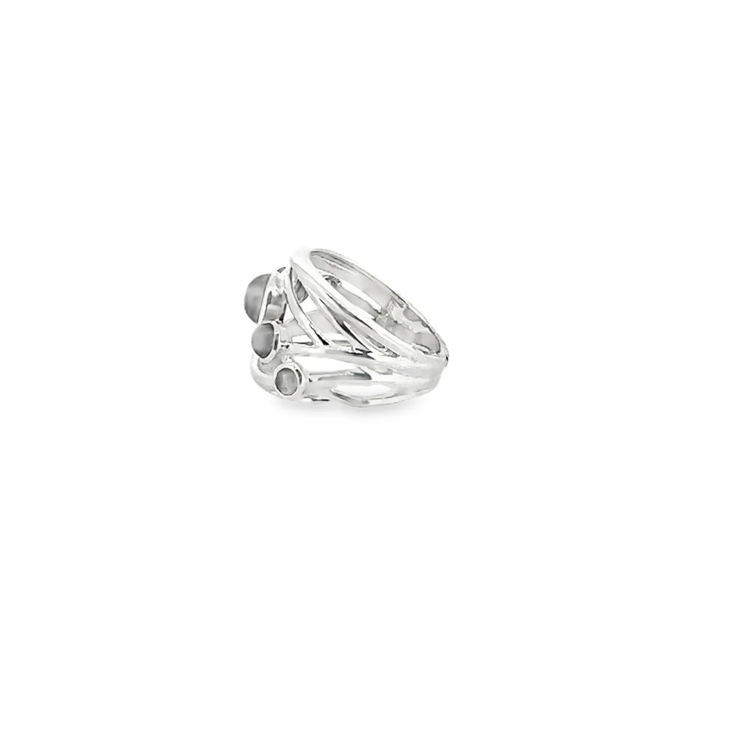Victoria Jane Labradorite anello argento fascia