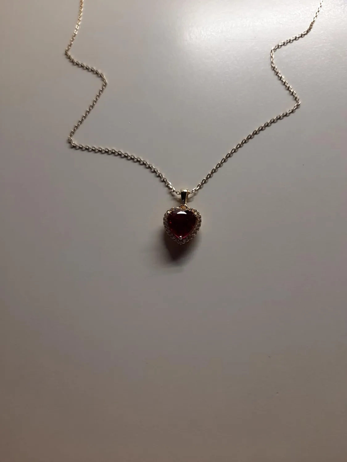 JewelryPalace Cuore 4ct Rubino collana argento 925 cuore