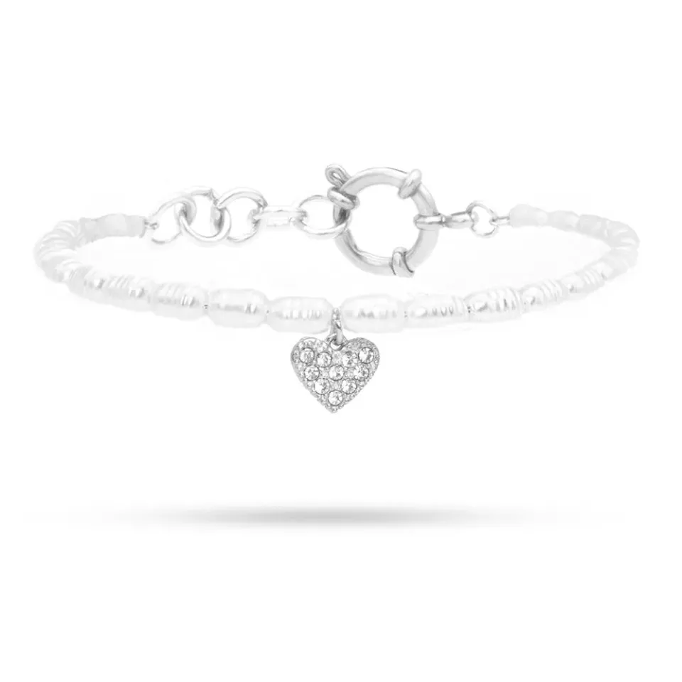 Freddy Cuore di Brillanti e Perle bracciale bijoux perle