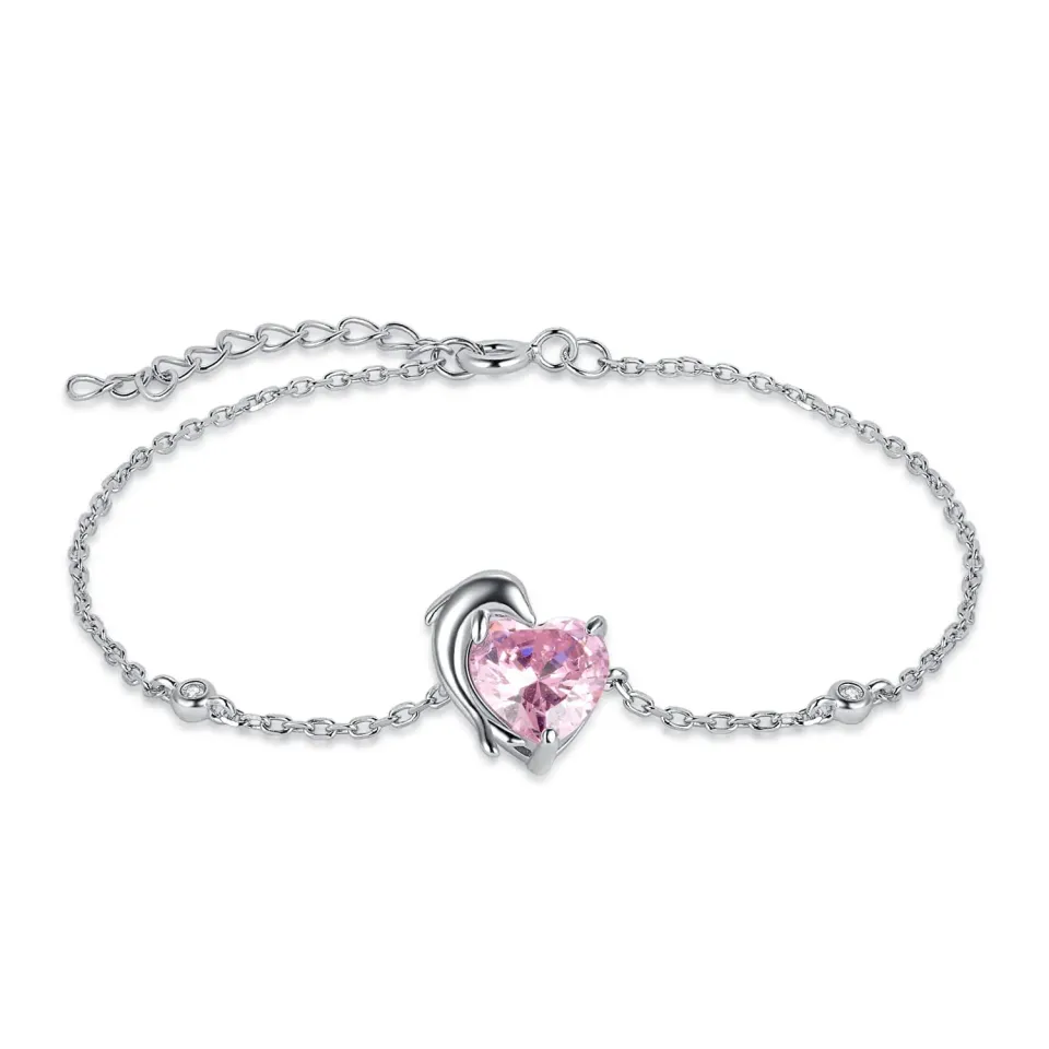 JewelryPalace Delfino 2.9ct Bracciale Argento Rosa