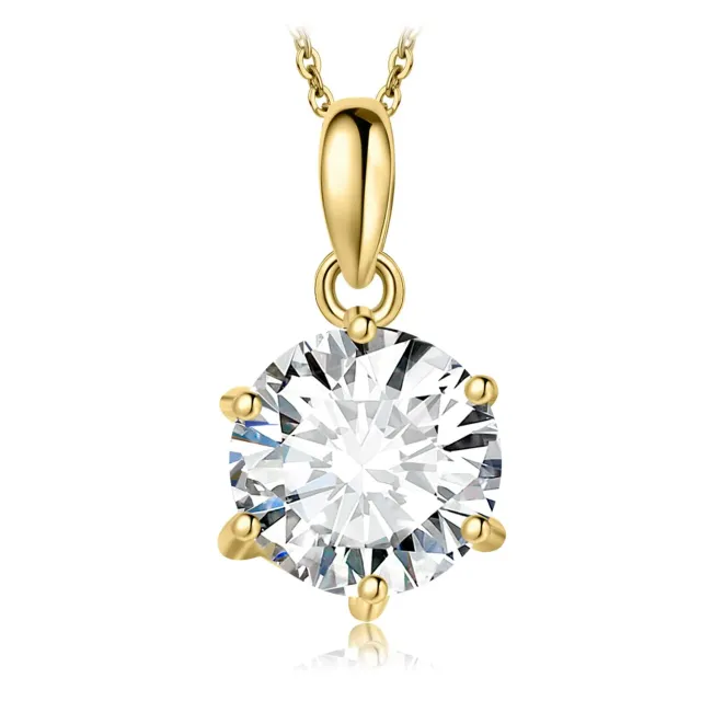 JewelryPalace Solitario 2.0ct collana oro zirconia