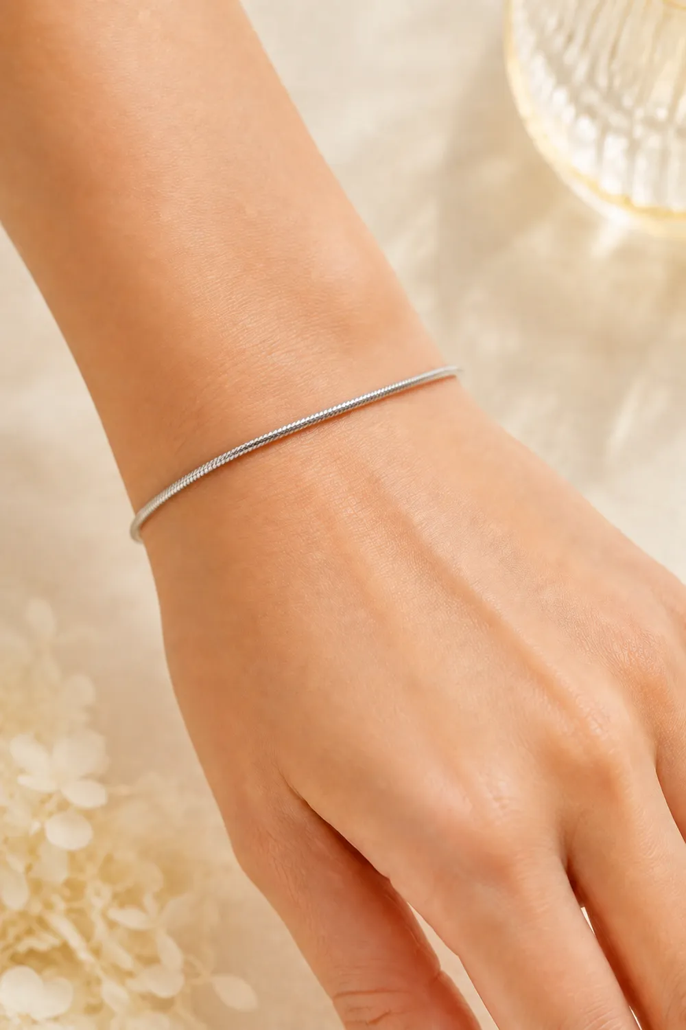 Victoria Jane Snake Chain Bracciale Argento 925 Lucido
