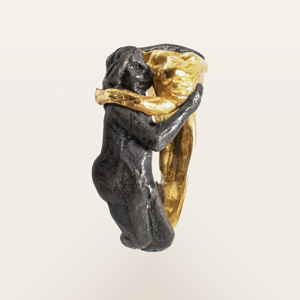 Alfredo Correnti Nesso Anello Bacio oro misura anulare