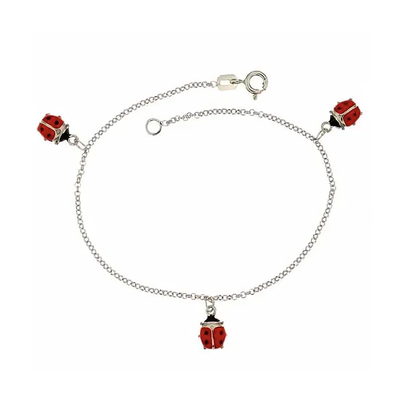 Gioielli Celiento Bracciale Bambina Oro Bianco Coccinelle