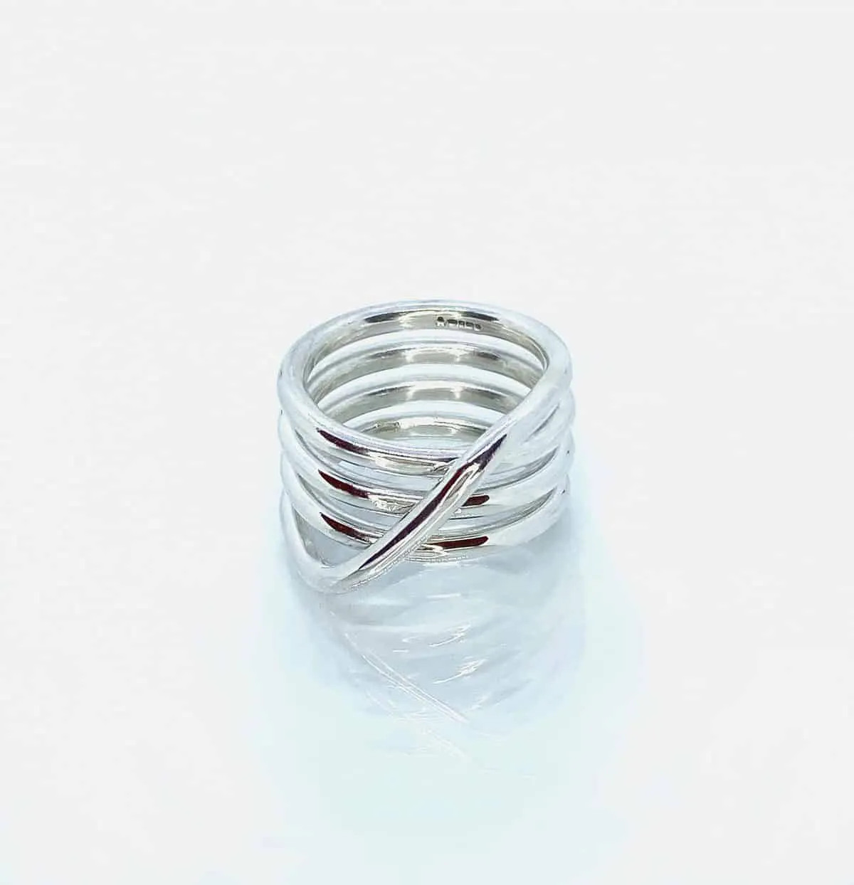Victoria Jane Medusa Coil anello argento spirale K-W
