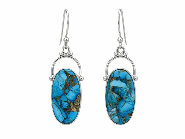 Victoria Jane Golden Tide orecchini turchese argento