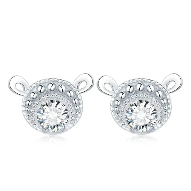 JewelryPalace Pecora 1.2ct orecchini zirconia tondi