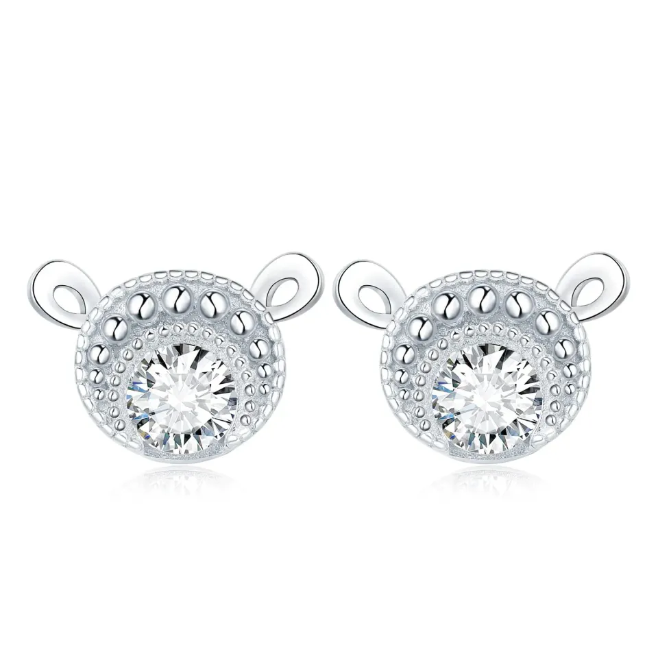 JewelryPalace Pecora 1.2ct orecchini zirconia tondi