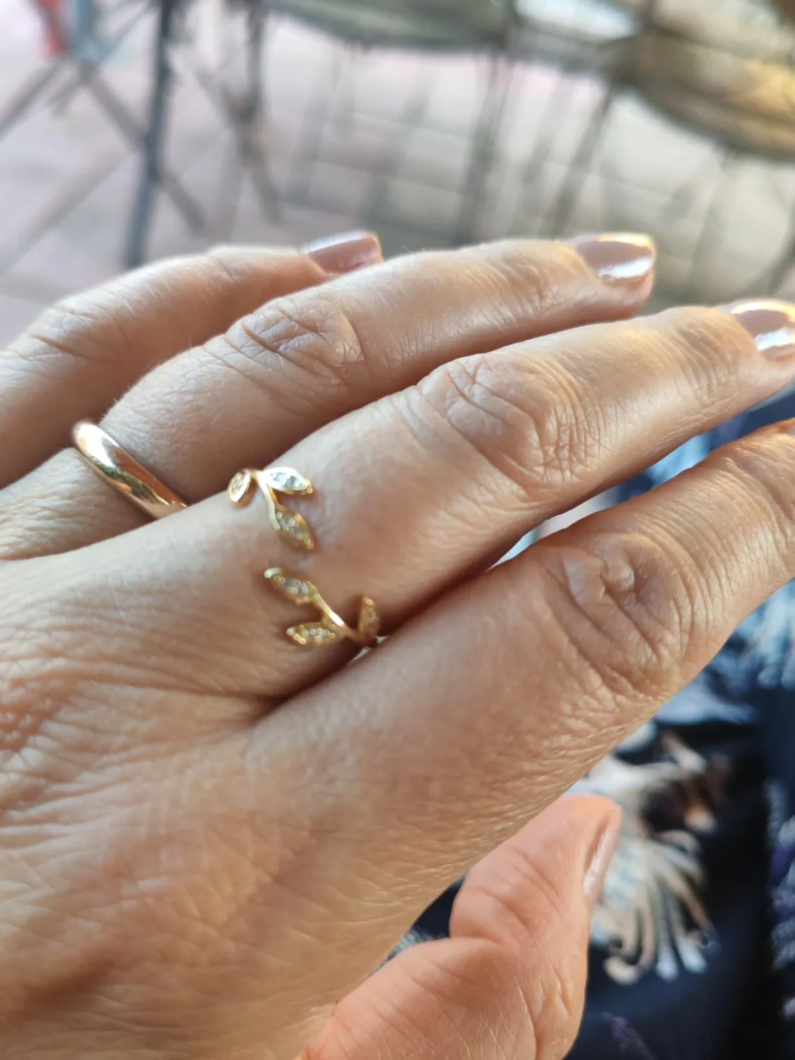 JewelryPalace Foglia di Olivo Anello Argento Regolabile