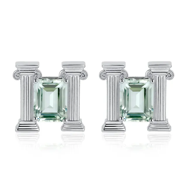 JewelryPalace Romana orecchini ametista verde argento